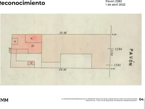 Terreno en Venta 26  mts Fondo