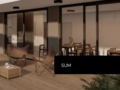 Departamento 2 ambientes con 2 baños