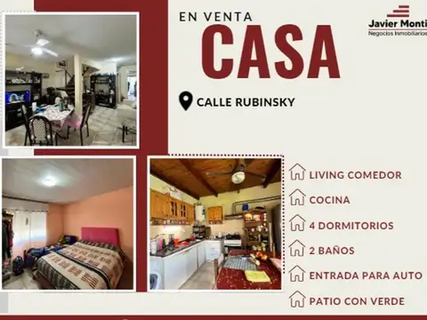 CASA EN VENTA - Rubinsky