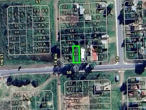 Terreno en Venta 10  mts Frente