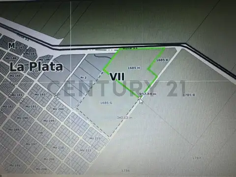 Campo en venta sobre Ruta 11
