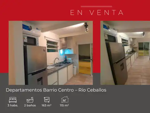 Departamentos en venta ubicados en Barrio Centro – Río Ceballos