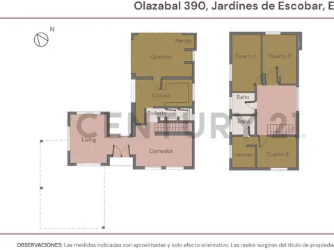 Casa 4 ambientes con 2 baños