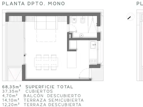 Departamento en Venta al Sudoeste