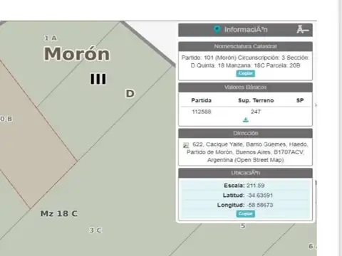 VENTA DE LOTE  EN HAEDO A METROS DE AV. GAONA