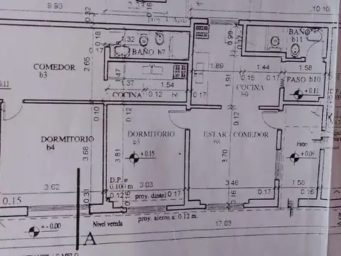Casa 4 ambientes con 2 baños