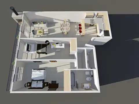 Departamento en Venta de 3 ambientes