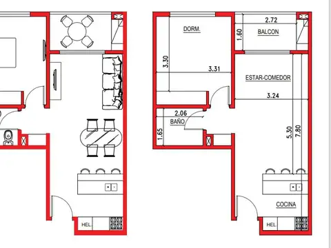 Departamento en Venta de 1 dormitorio