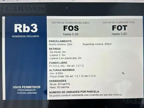 Terreno en Venta en Jockey, USD 1.300.000