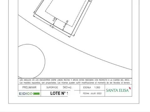 Terreno en Venta de 563,0 m2