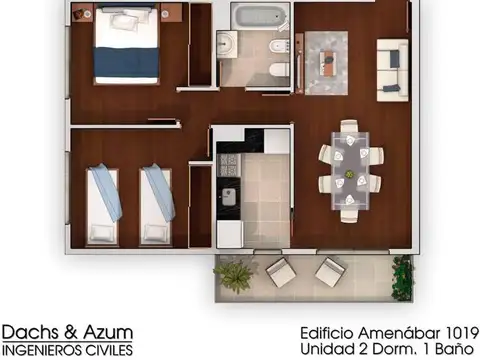 Departamento en Venta de 2 dormitorios