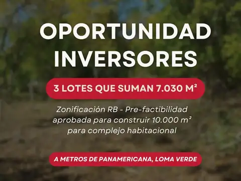 TERRENO EN OPORTUNIDAD EN LOMA VERDE 7030m2