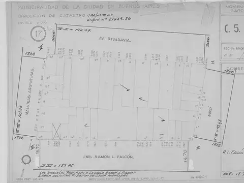 Terreno en Venta en Caballito, USD 650.000