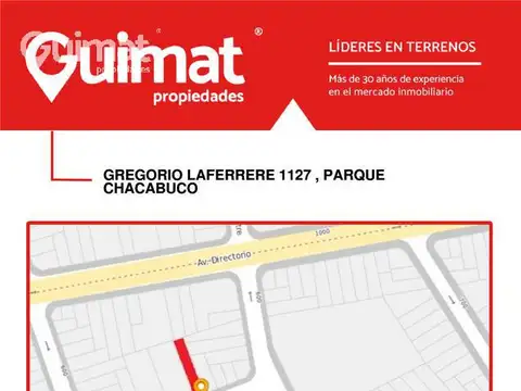 Terreno en Venta en Caballito, USD 950.000