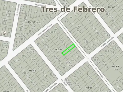 Terreno en Venta en Santos Lugares, USD 215.000