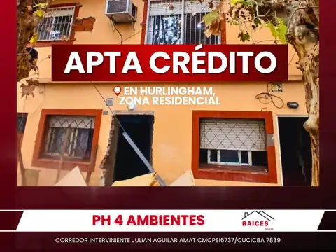 VENTA PH 3 AMBIENTES HURLINGHAM