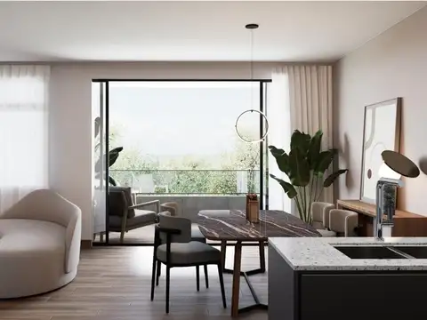 Departamento de dos amb. balcón aterrazado, parrilla