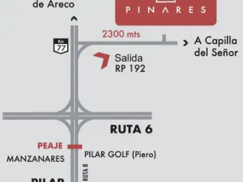 Ruta Provincial 192 S/N, Los Pinares C. Club, Capilla del Señor, Exaltacion de la Cruz, Buenos Aires