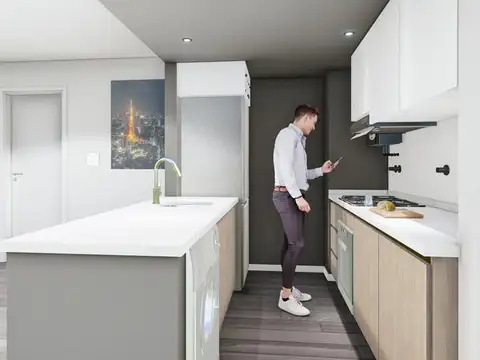 Departamento 3 ambientes con 2 baños