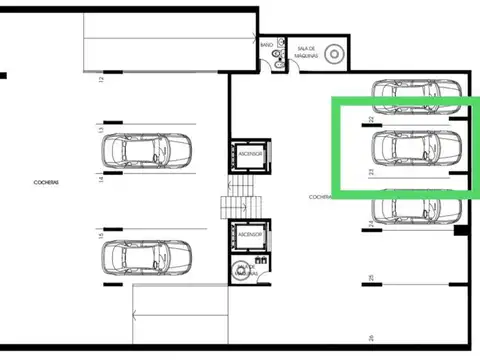 Cochera en edificio céntrico