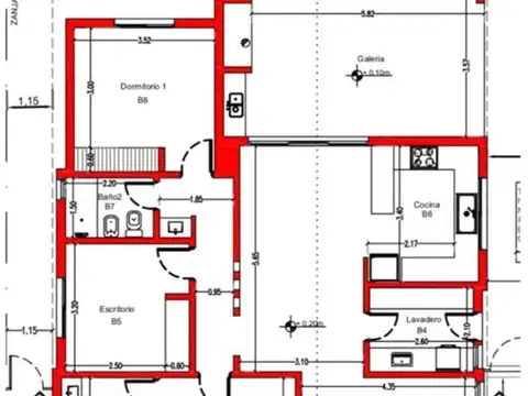 Casa 5 ambientes con 2 baños