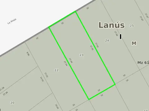 LOTE DE 10 X 27,40 - LANUS OESTE, IDEAL INVERSOR