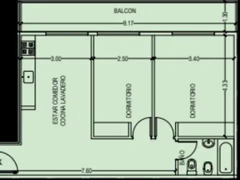 Departamento en Venta de 3 ambientes