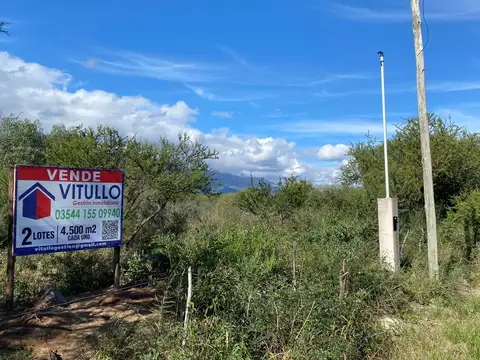 Lote de 4500 m2 sobre ruta Nº14 en Corralito - Traslasierras