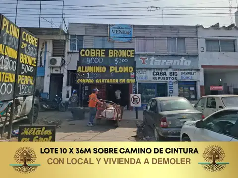 Lote en venta en camino de cintura 9 de abril.