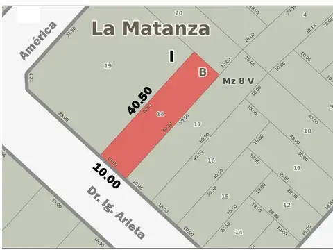 Terreno en Venta en San Justo, USD 280.000