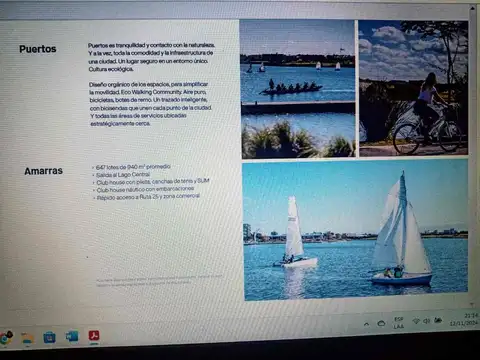 Terreno en Venta en Puertos - Barrio Amarras, USD 34.800