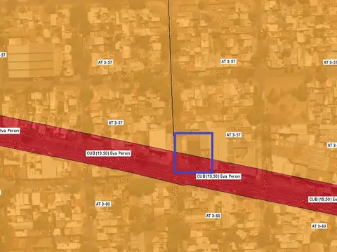 Terreno en Venta 40  mts Fondo