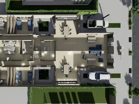 Casa 2 ambientes con 1 baño