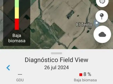 Campo en venta 210 has agrícolas con mejoras