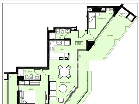 Departamento en Venta de 3 ambientes