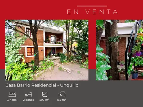 Casa ubicada en Barrio Residencial – Unquillo