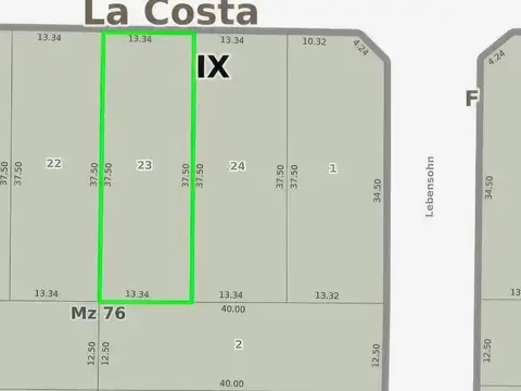 Terreno en venta - 500mts2 - Nueva Atlantis