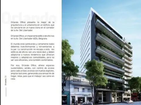 Oficina Monoambiente con 2 baños