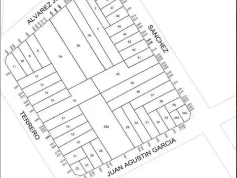 Terreno en Venta 9  mts Frente