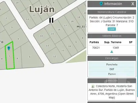 Terreno en Venta de 3349,0 m2