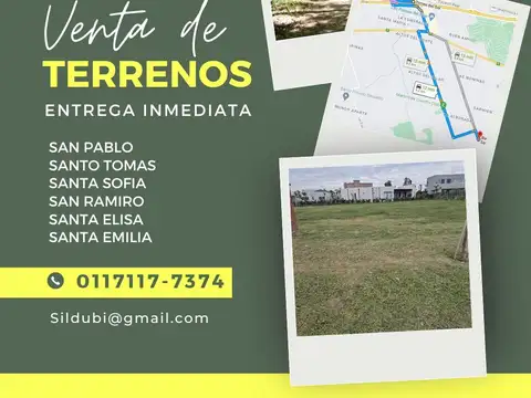 Terreno en Venta en Santo Tomas, USD 42.000