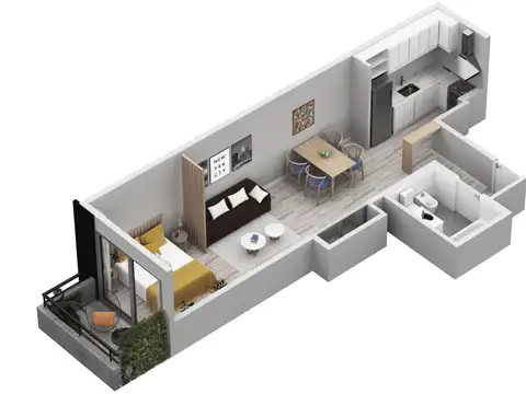 Departamento en Venta en Caballito, USD 107.700