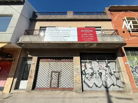 Venta en block: local comercial   galpón   departamento de 3