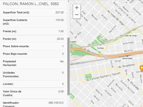 Terreno en Venta en Villa Luro, USD 400.000
