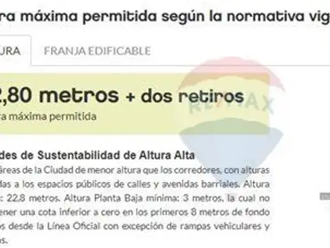 Terreno en Venta en Parque Avellaneda, USD 450.000