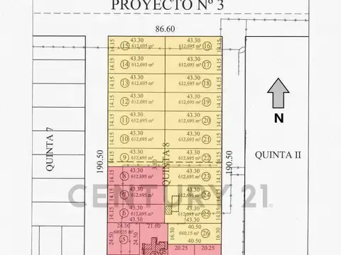 Terreno en Venta de 1058,0 m2