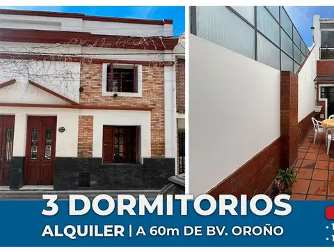 CASA AMOBLADA EN ALQUILER 3 DORM - BV. OROÑO