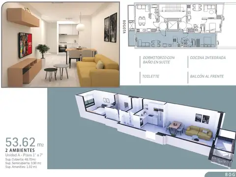 Departamento en Venta al Norte