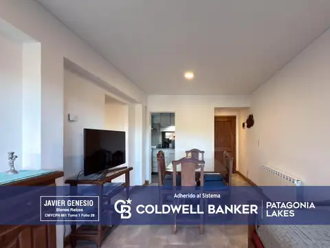 VENTA departamento 42 m2 c/deck mas baulera y cochera. Zona centro, Villa La Angostura