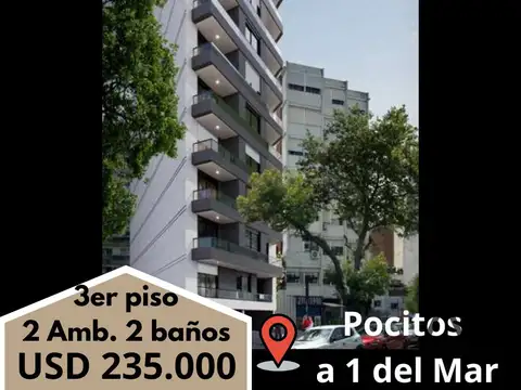 Apartamento en Venta en Pozo c/ cochera en Pocitos